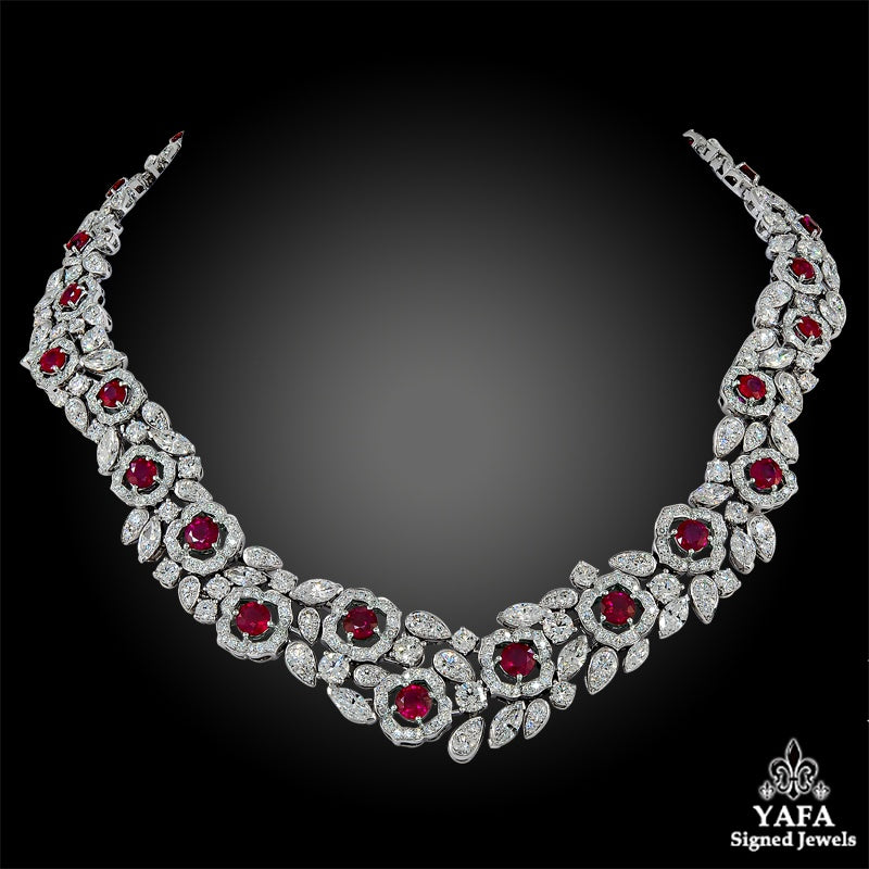 GRAFF Diamond, Ruby Gold Necklace