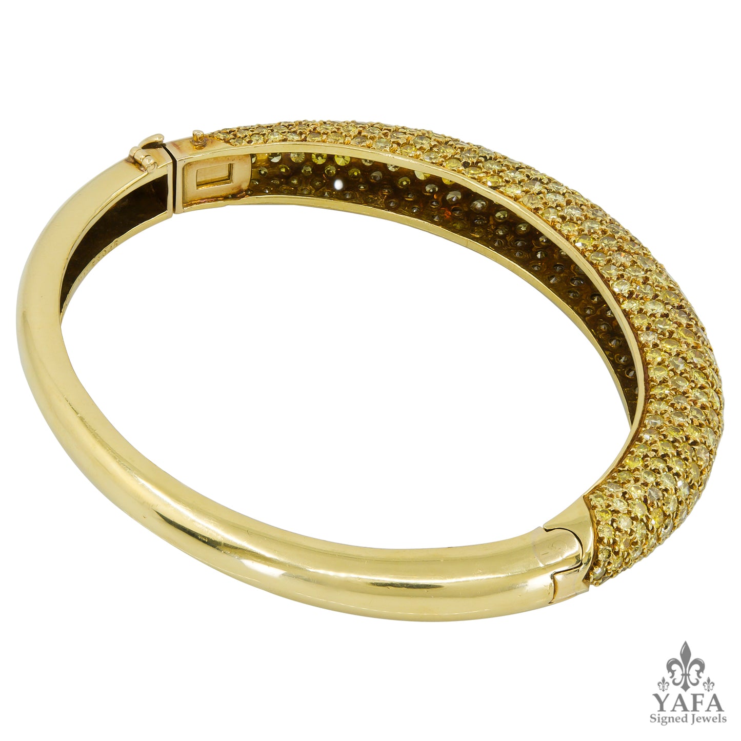 VAN CLEEF & ARPELS Yellow Diamond Bangle Bracelet