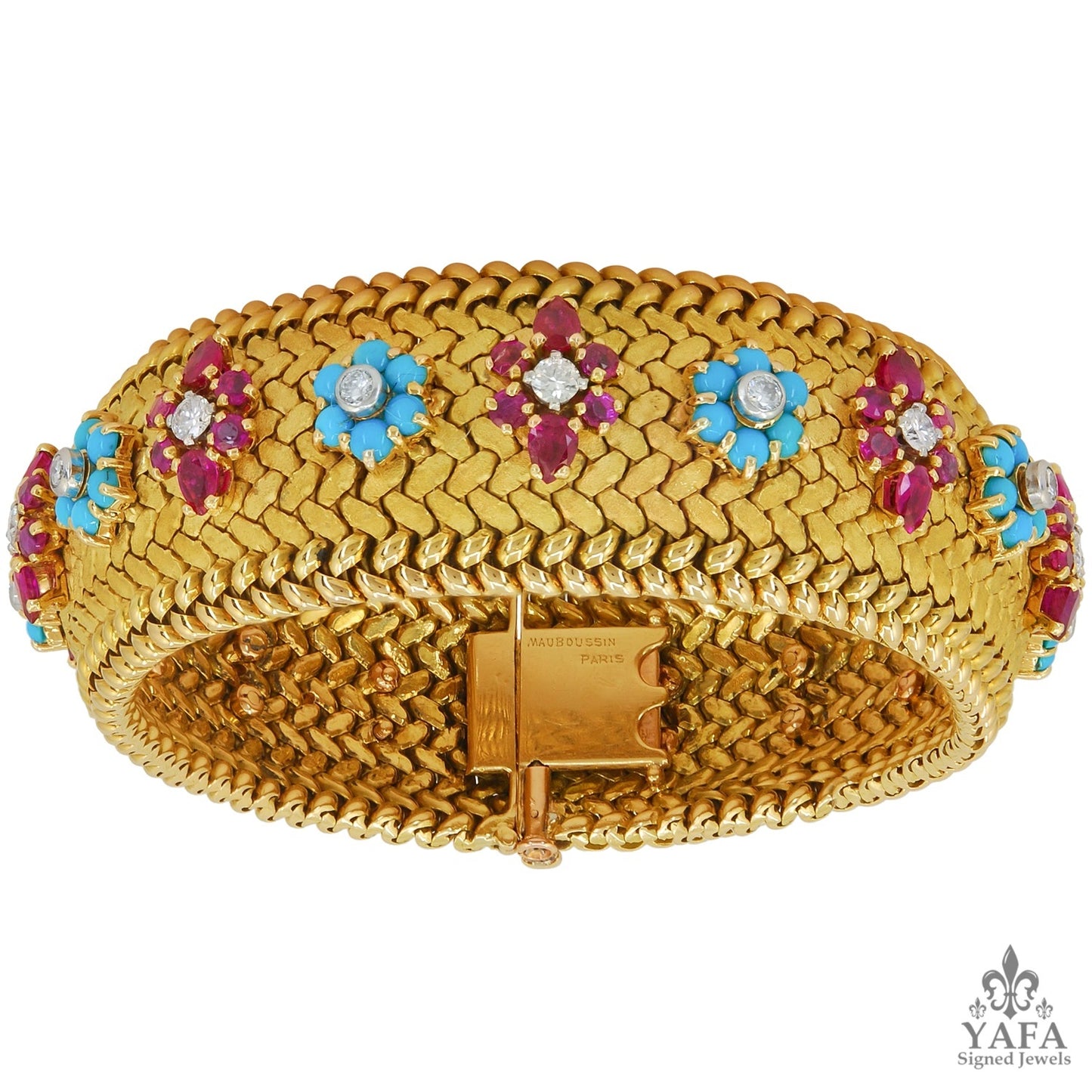 MAUBOUSSIN Ruby Turquoise Diamond Bracelet