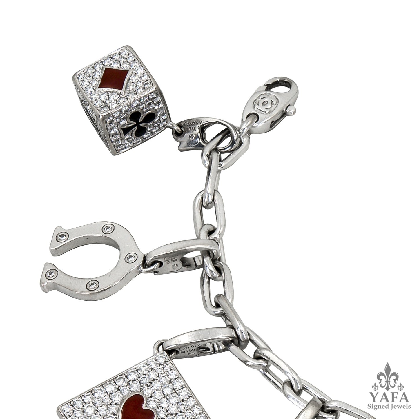 CARTIER Ten-Charm Gold Bracelet
