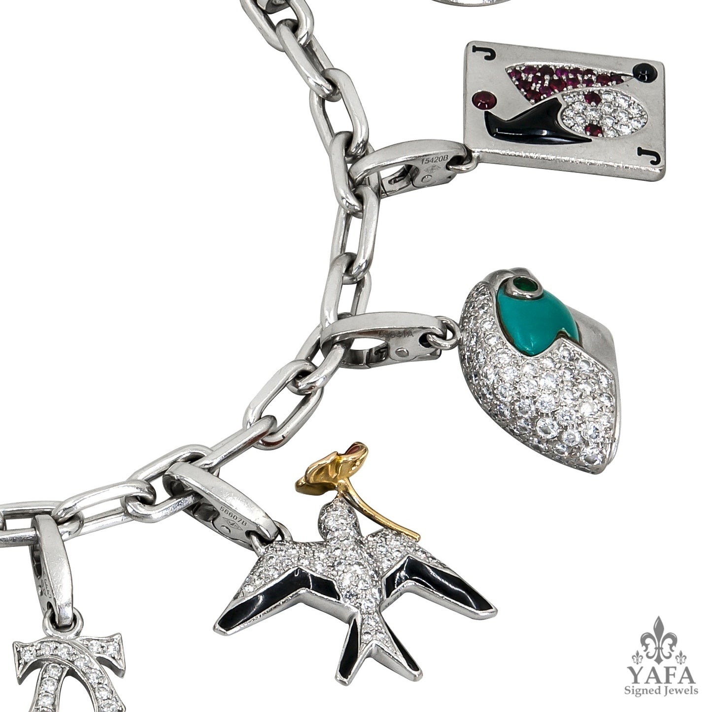 CARTIER Ten-Charm Gold Bracelet