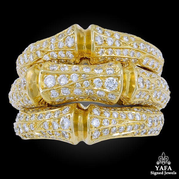 CARTIER Bamboo Diamond Ring