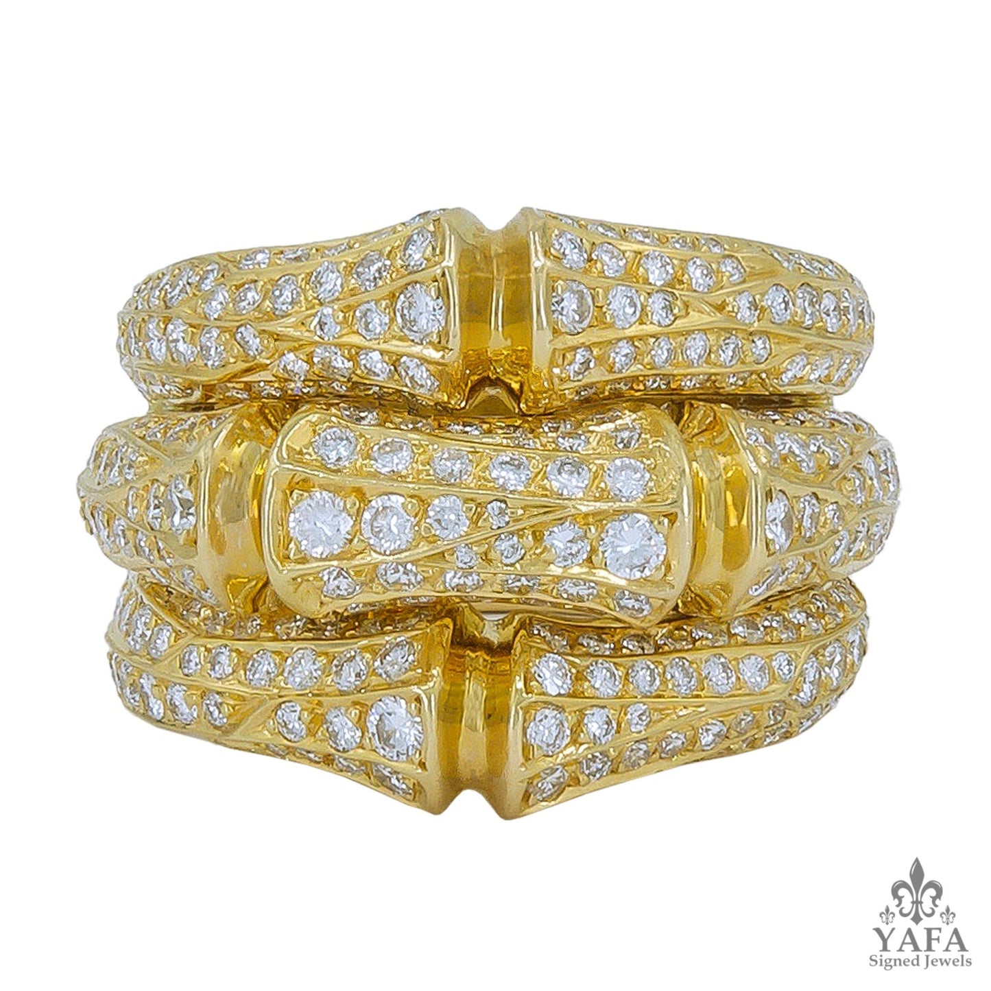 CARTIER Bamboo Diamond Ring