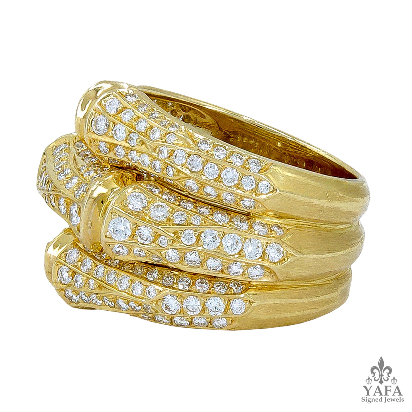 CARTIER Bamboo Diamond Ring