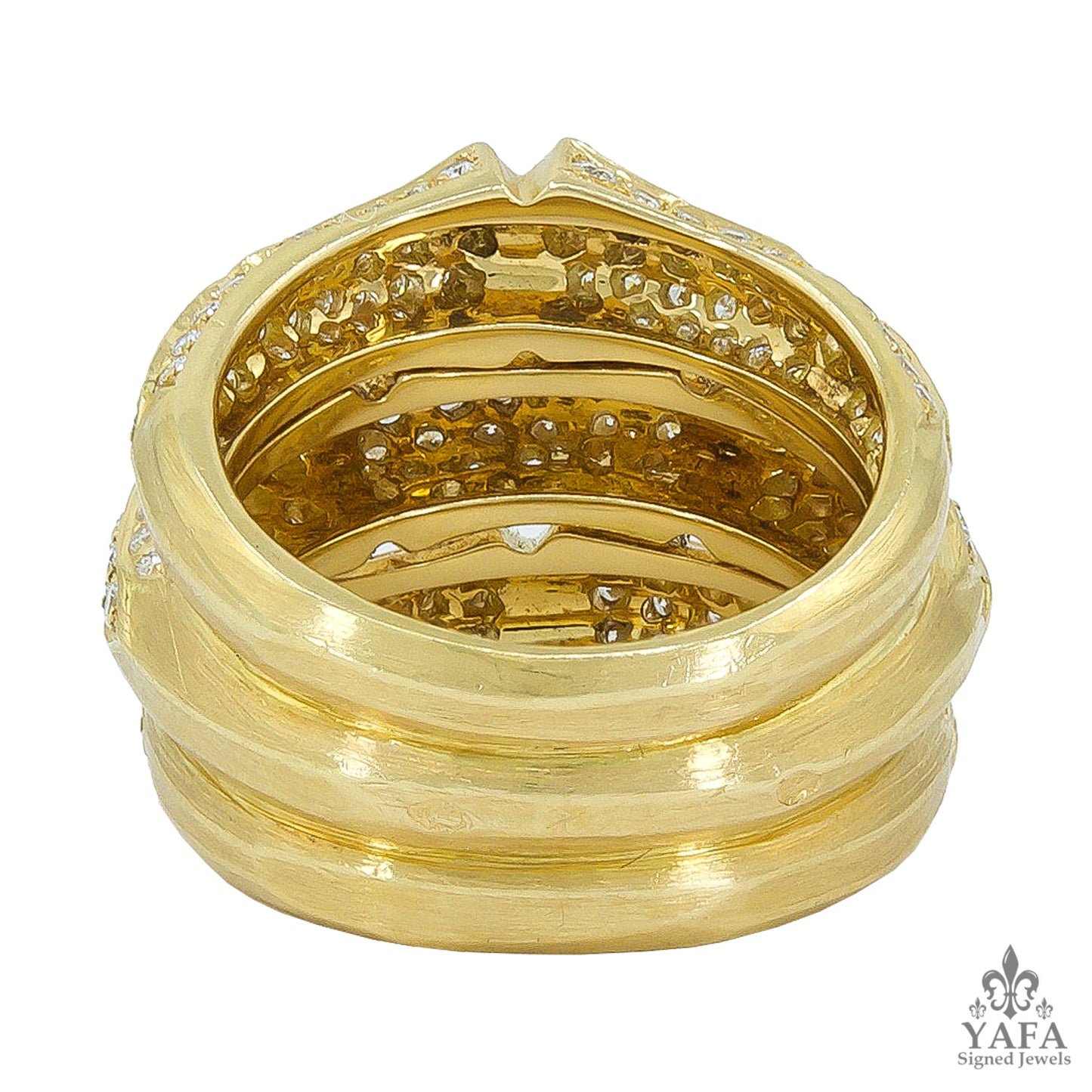 CARTIER Bamboo Diamond Ring