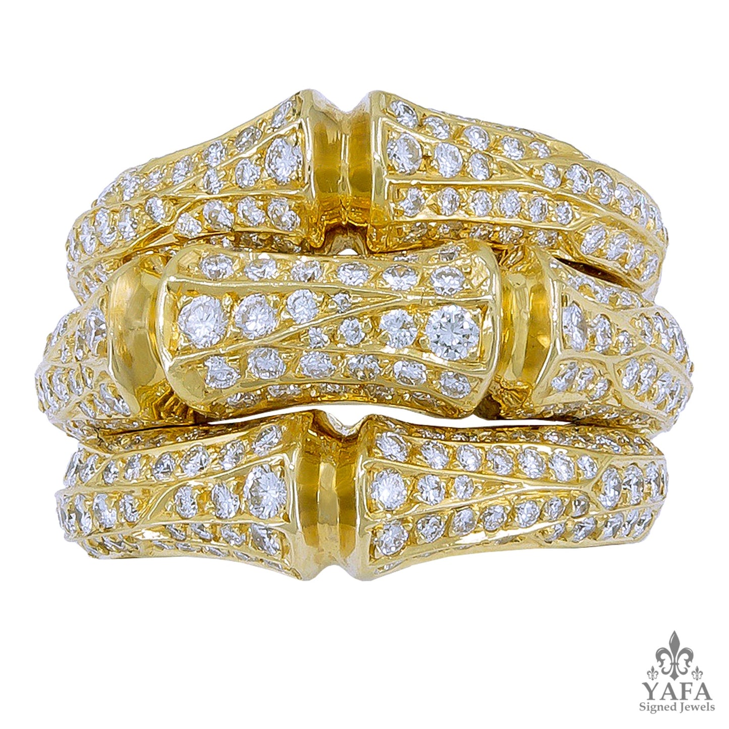 CARTIER Bamboo Diamond Ring