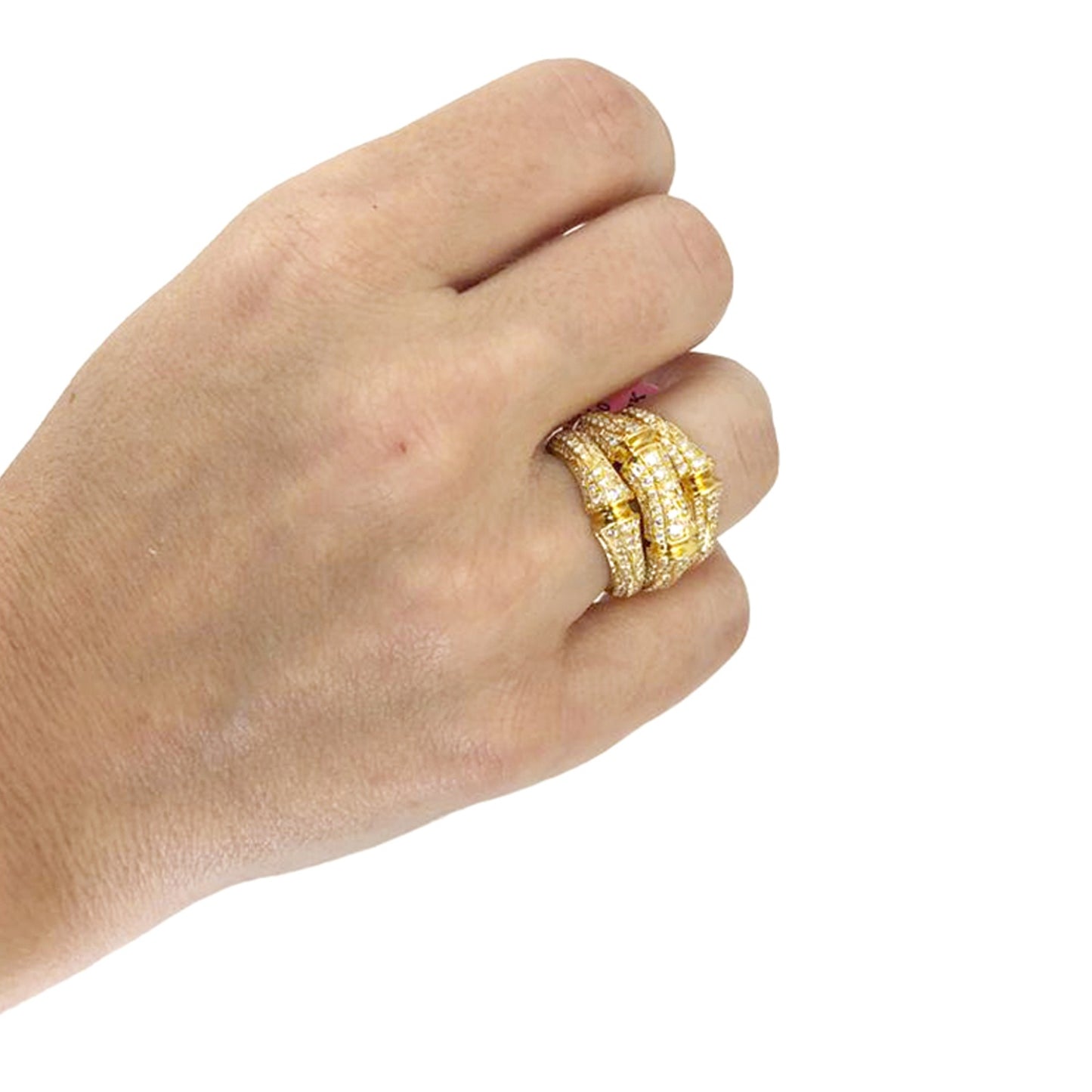CARTIER Bamboo Diamond Ring