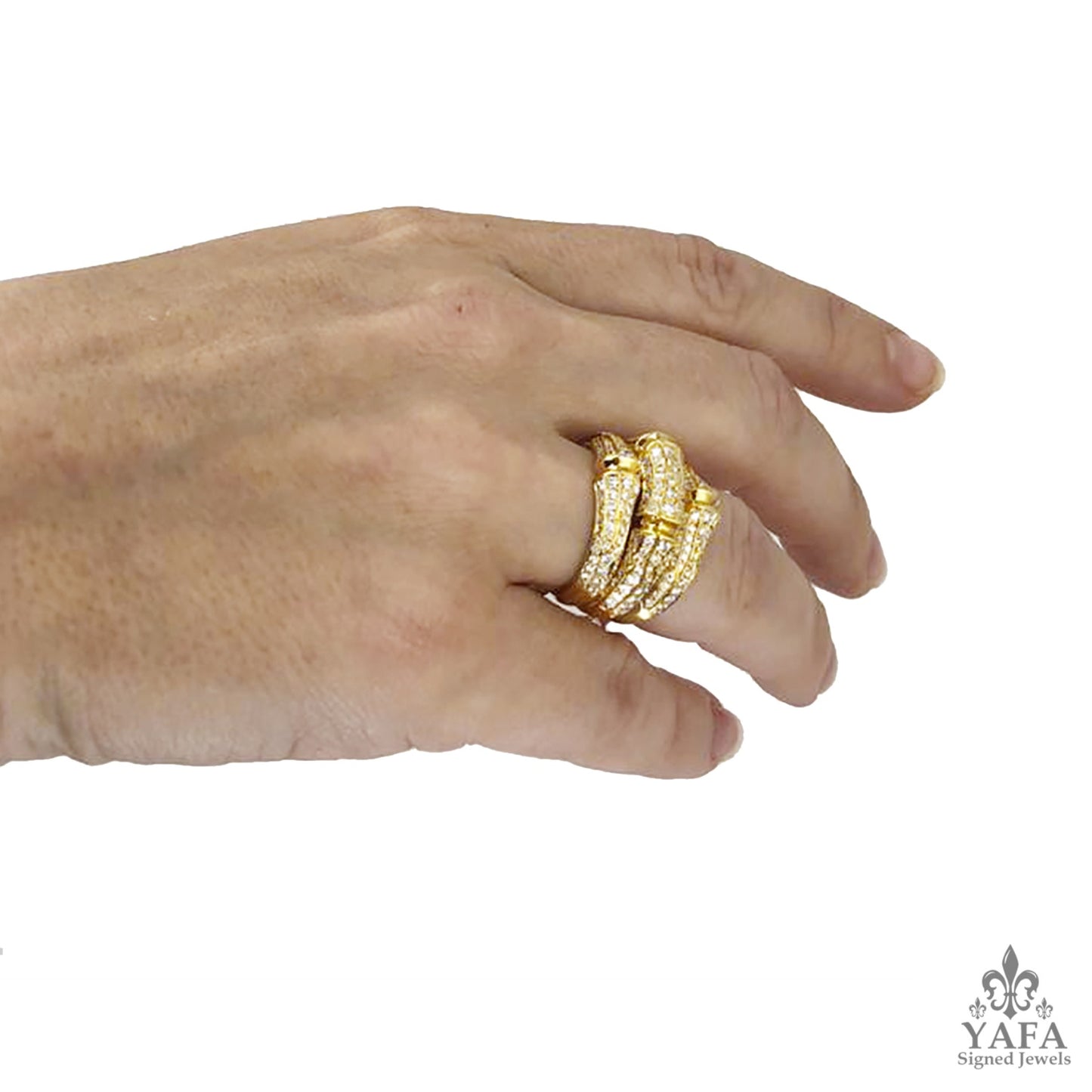 CARTIER Bamboo Diamond Ring