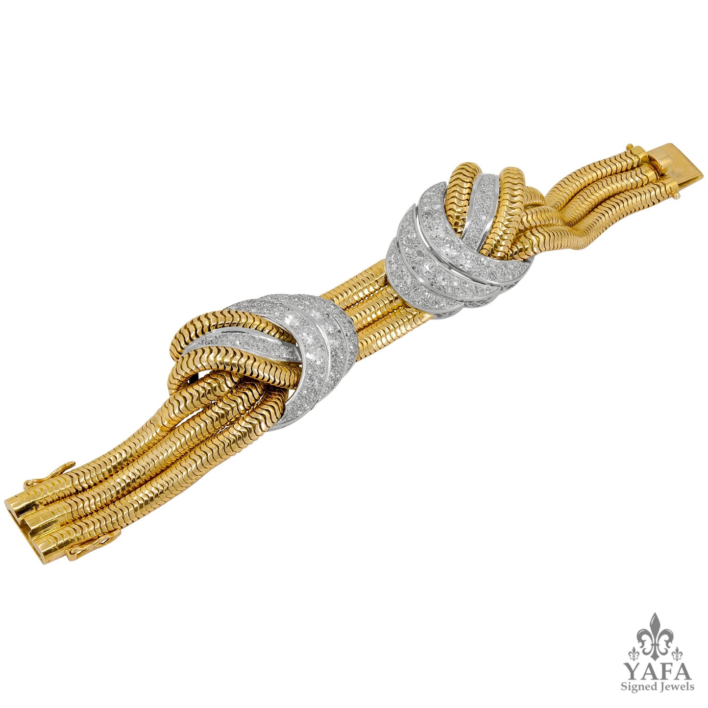 Retro Diamond Serpentine Chain Necklace Bracelet Suite