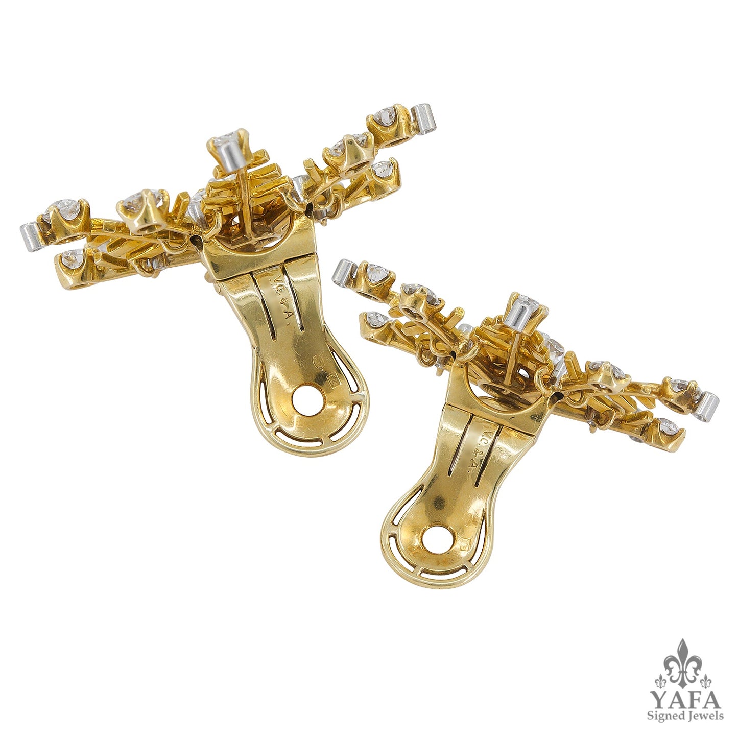 VAN CLEEF & ARPELS Diamond Snowflakes Earrings