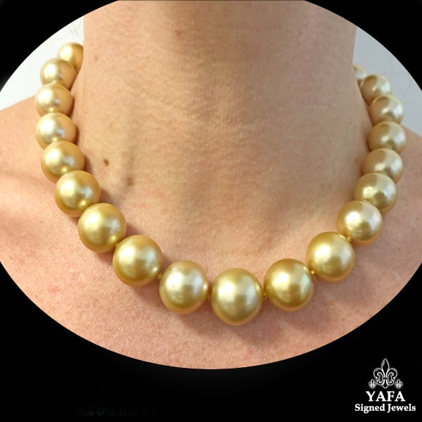 South Sea Pearl Diamond Bead Necklace
