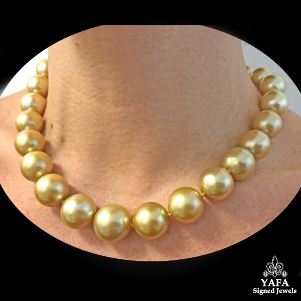 South Sea Pearl Diamond Bead Necklace