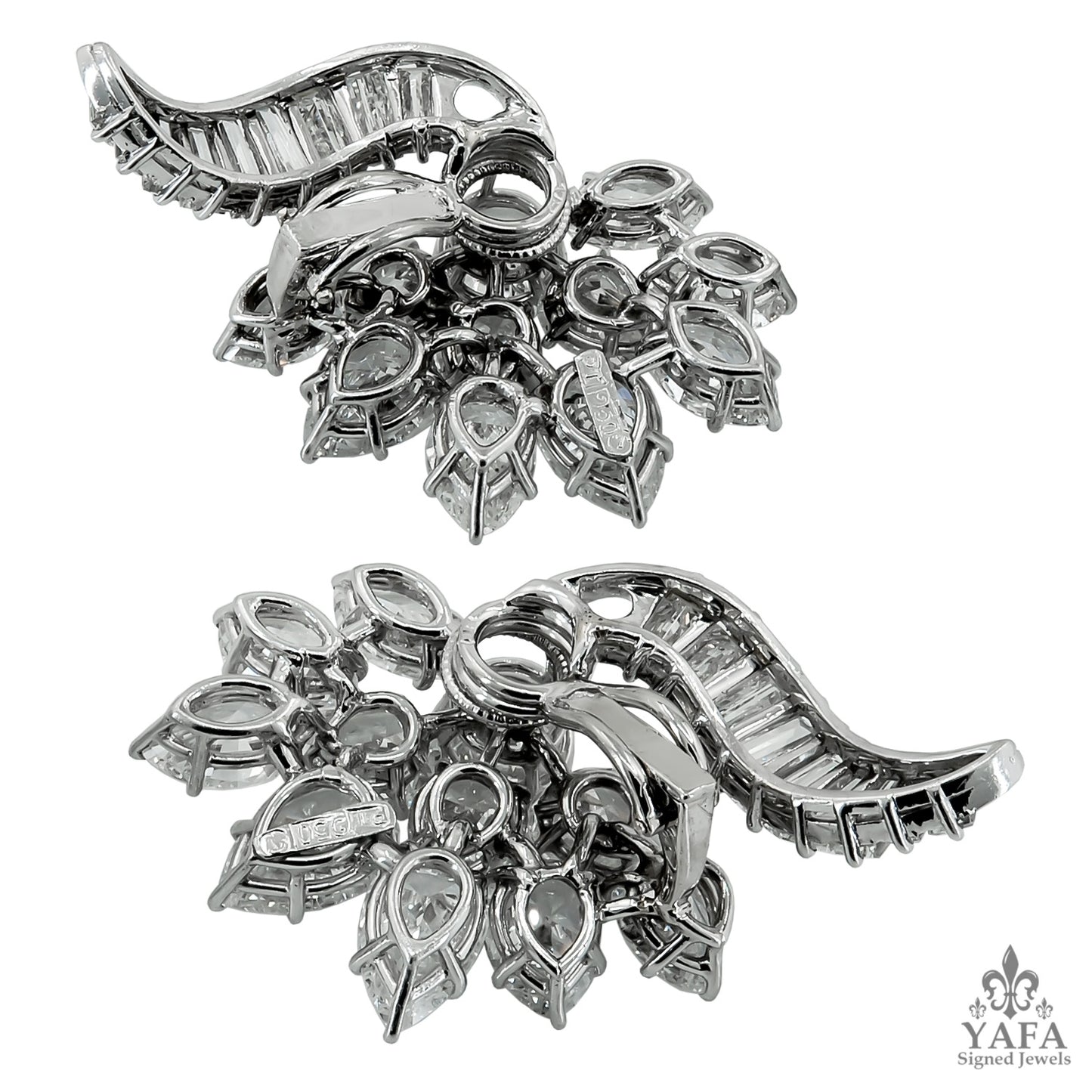 HARRY WINSTON Jacques Timey Diamond Cluster Earrings