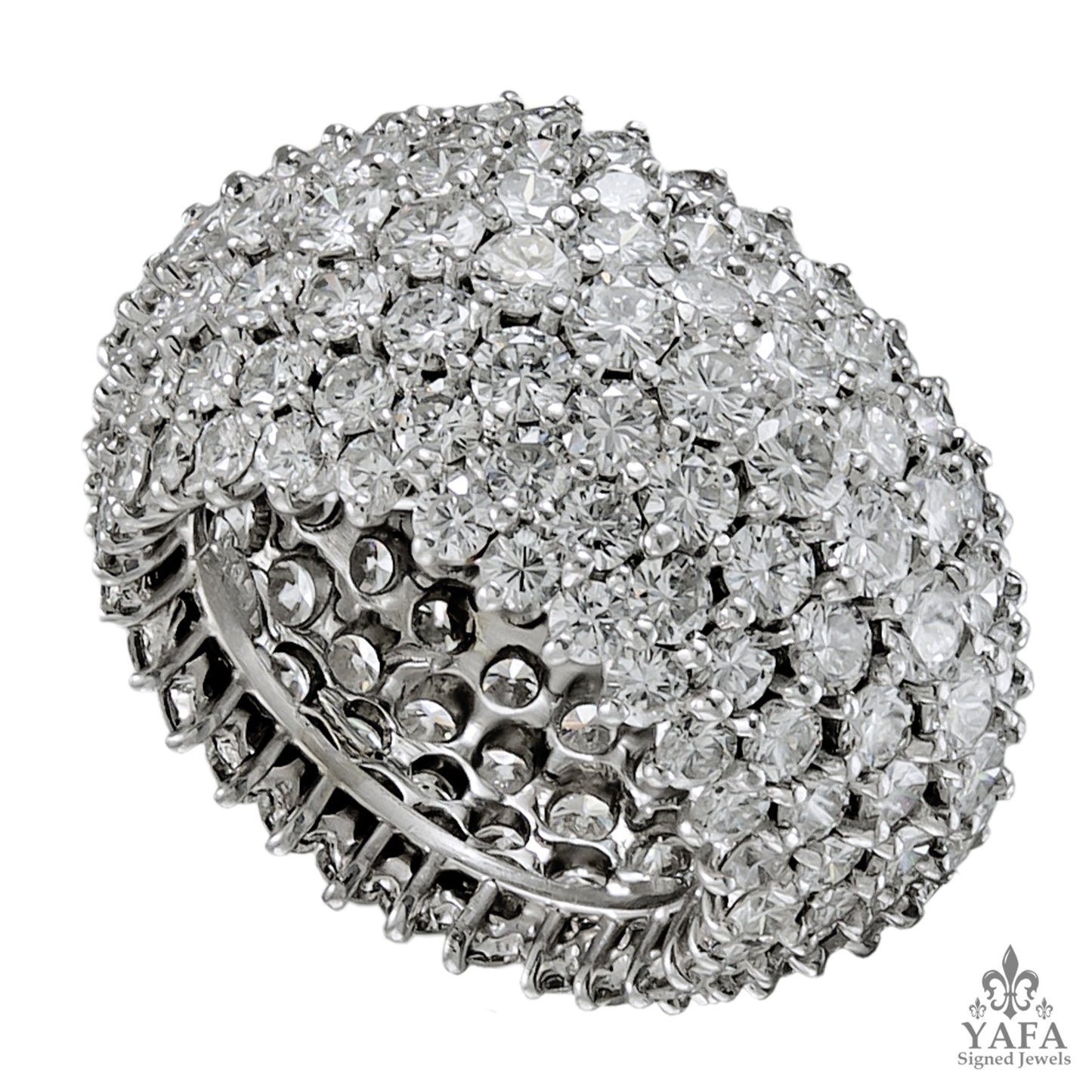 CARTIER Diamond Eternity Band Dome Ring