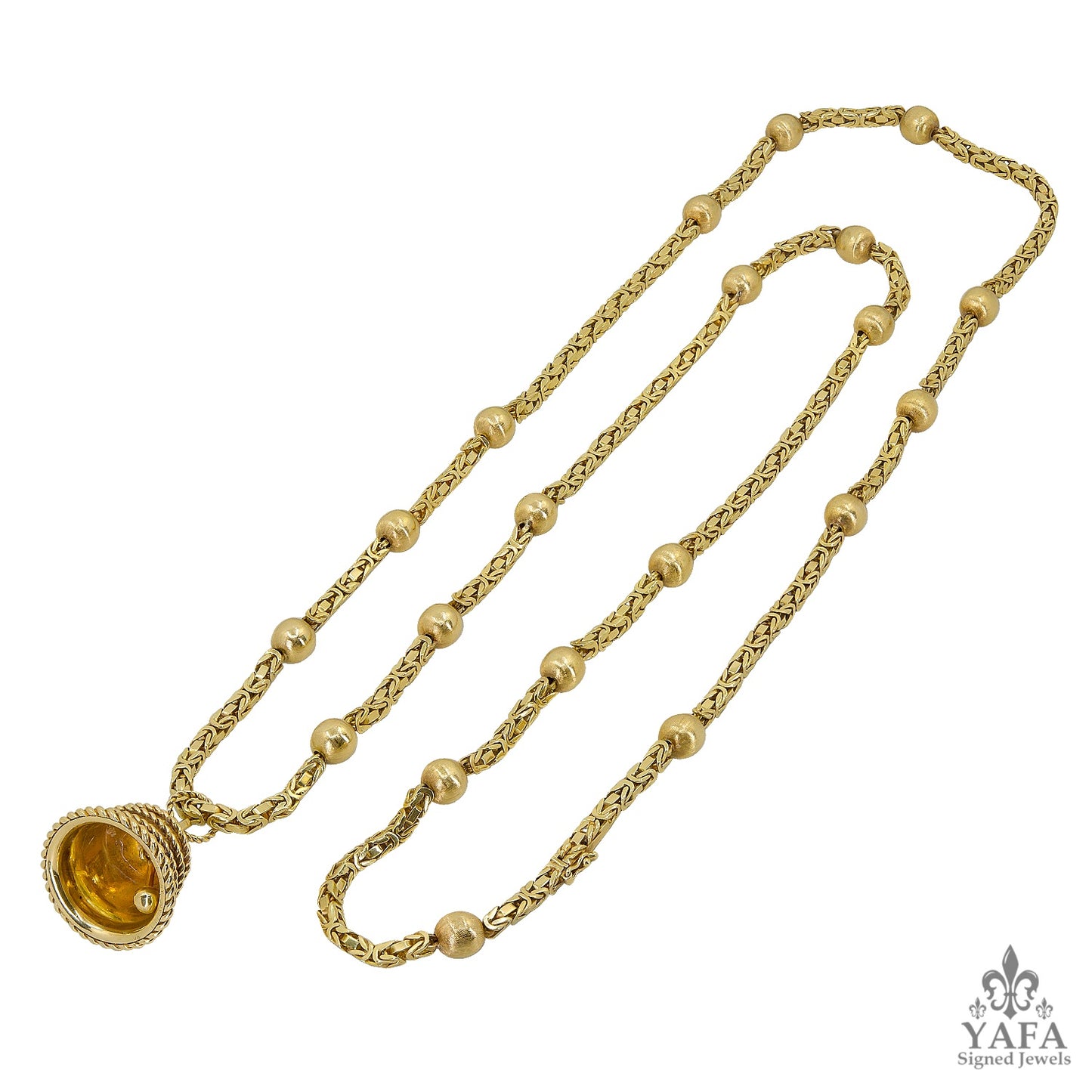 VAN CLEEF & ARPELS Bell Charm Sautoir Necklace