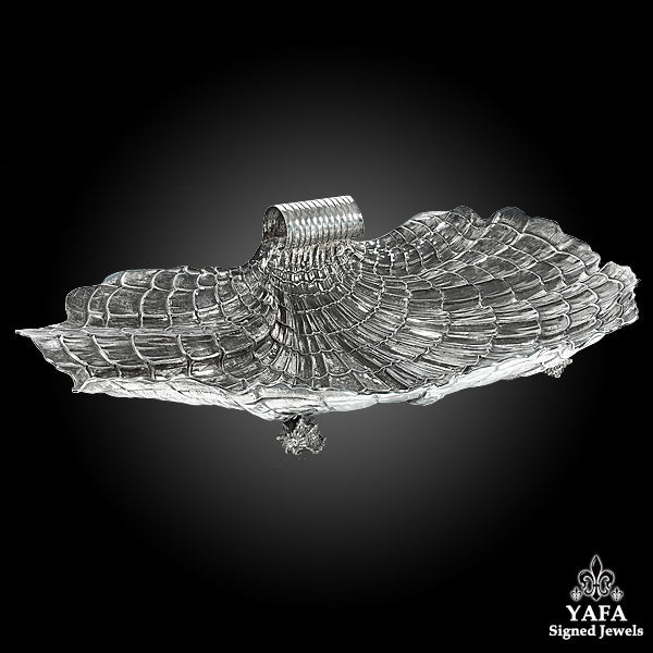 BUCCELLATI Silver Scroll Seashell Centerpiece