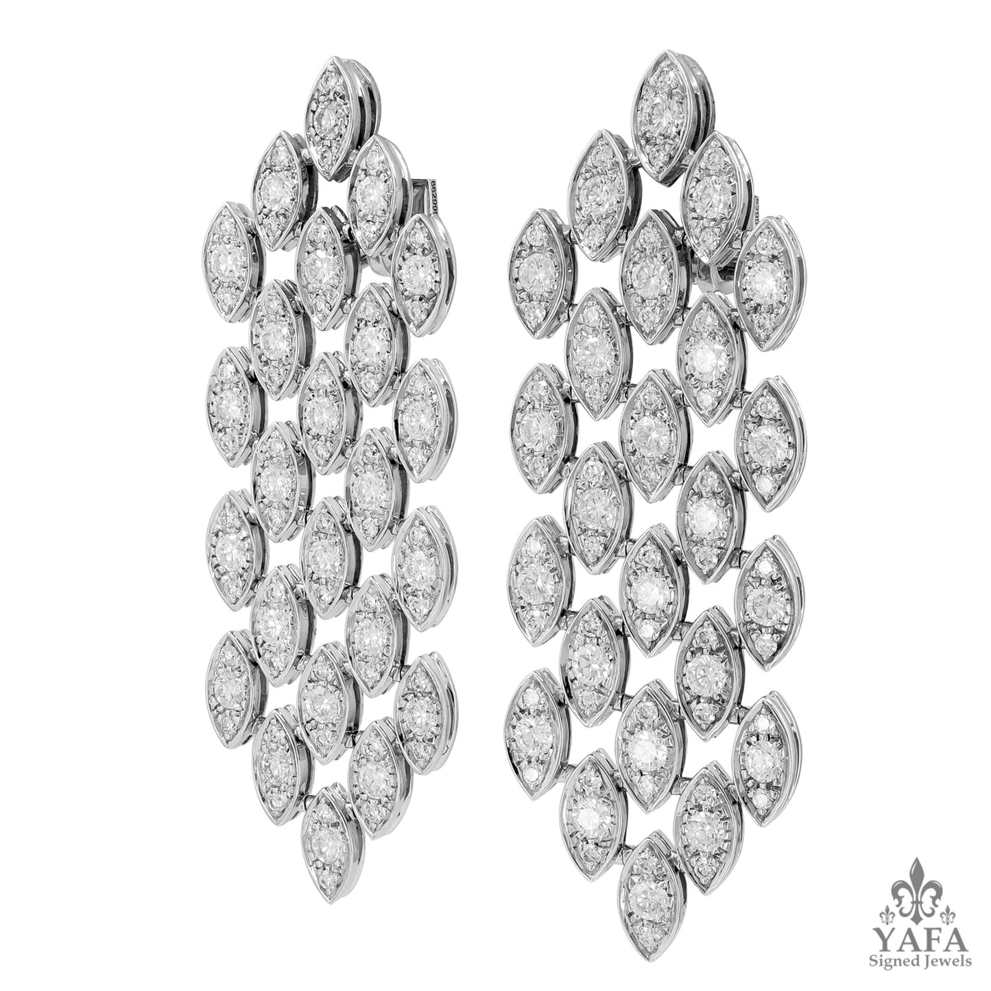 CARTIER Diamond Gold Earrings