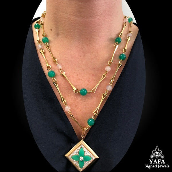 LOUIS VUITTON Monogram Sautoir Detachable Necklace