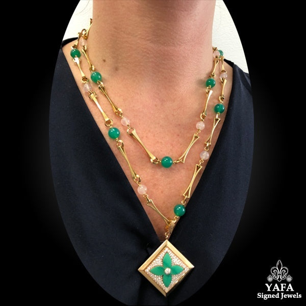 LOUIS VUITTON Monogram Sautoir Detachable Necklace