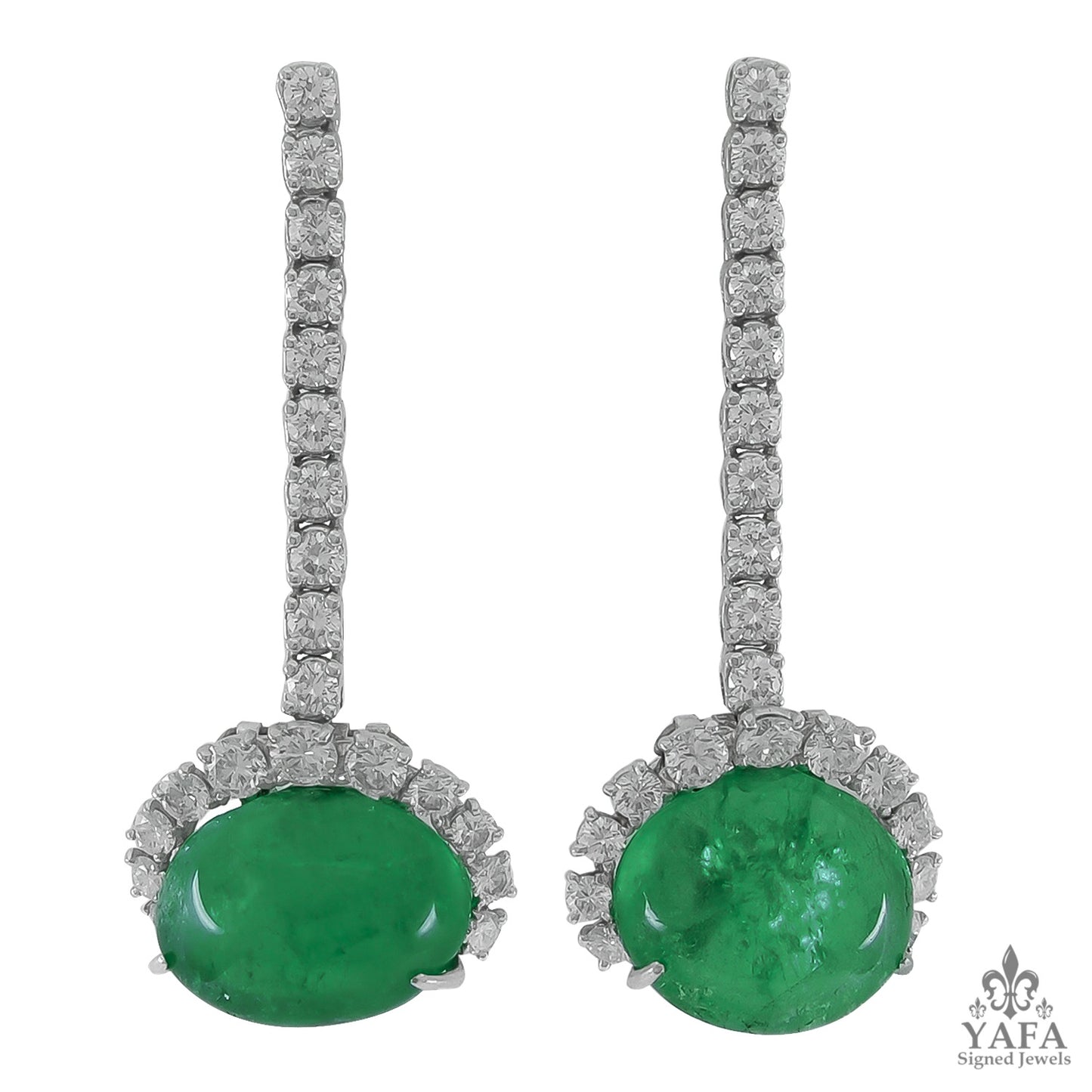 CARTIER Diamond, Cabochon Ruby, Emerald Necklace Suite