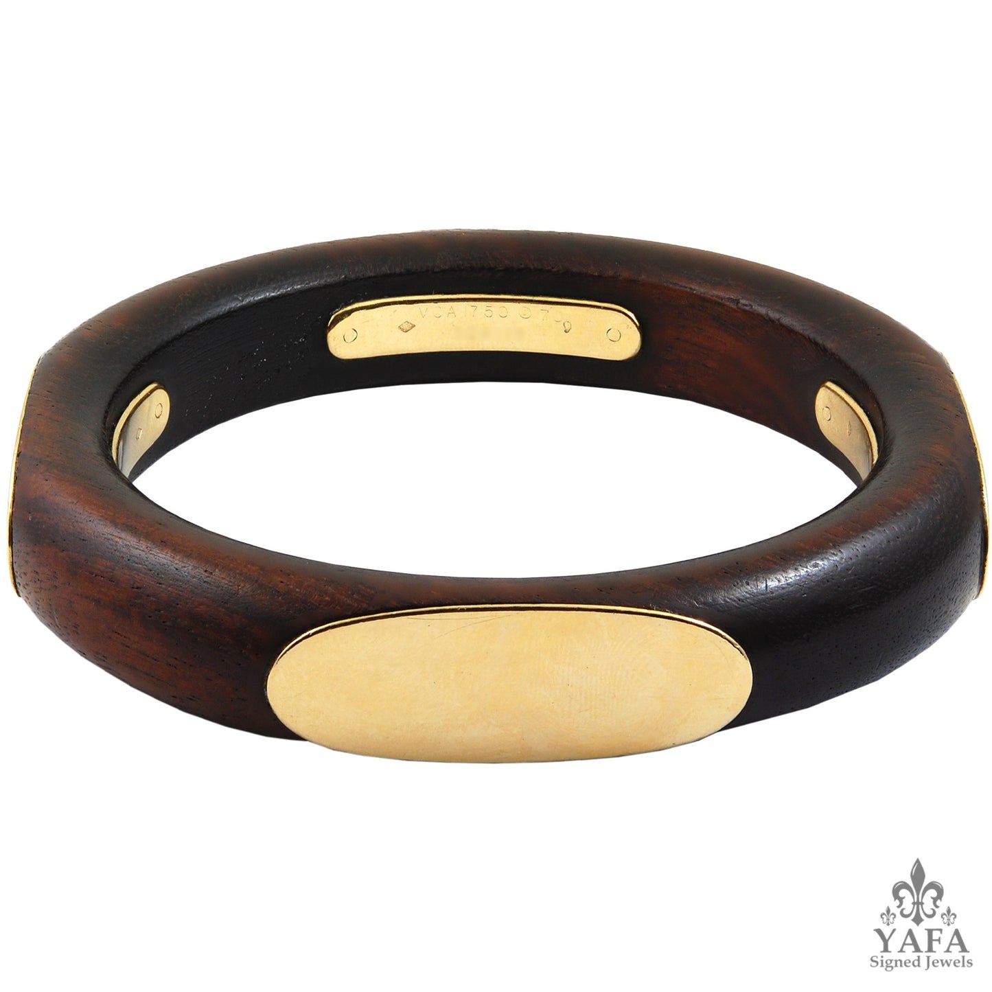1970s VAN CLEEF & ARPELS Wood Bangle Bracelet