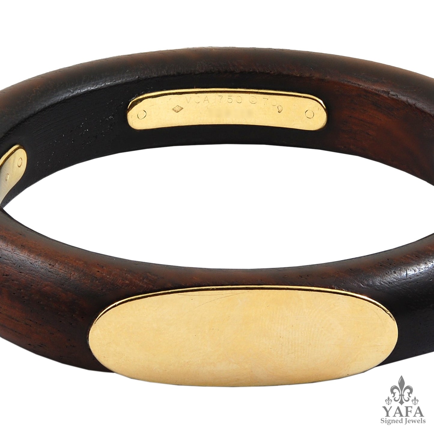 1970s VAN CLEEF & ARPELS Wood Bangle Bracelet