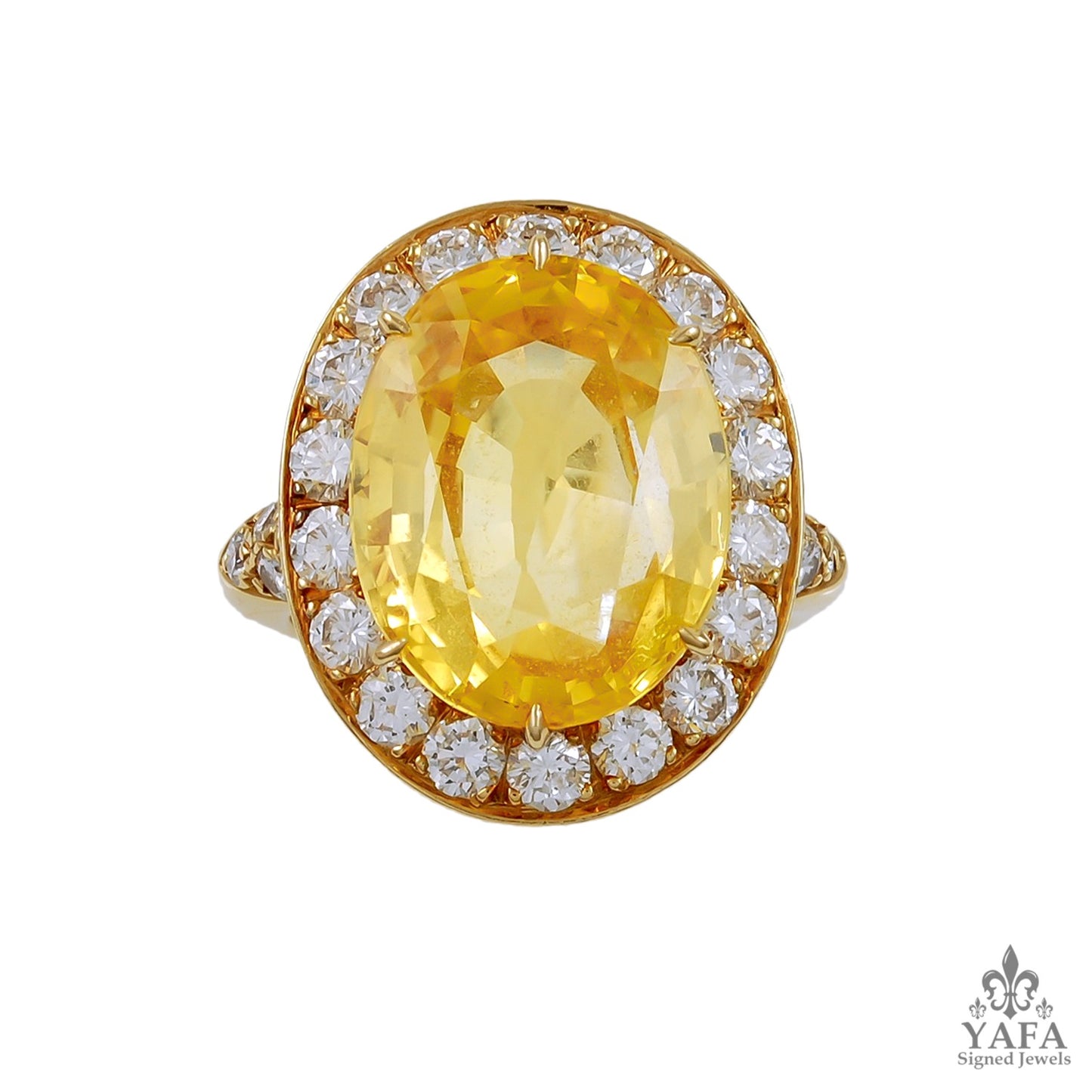 VAN CLEEF & ARPELS Diamond & Yellow Sapphire Necklace Suite