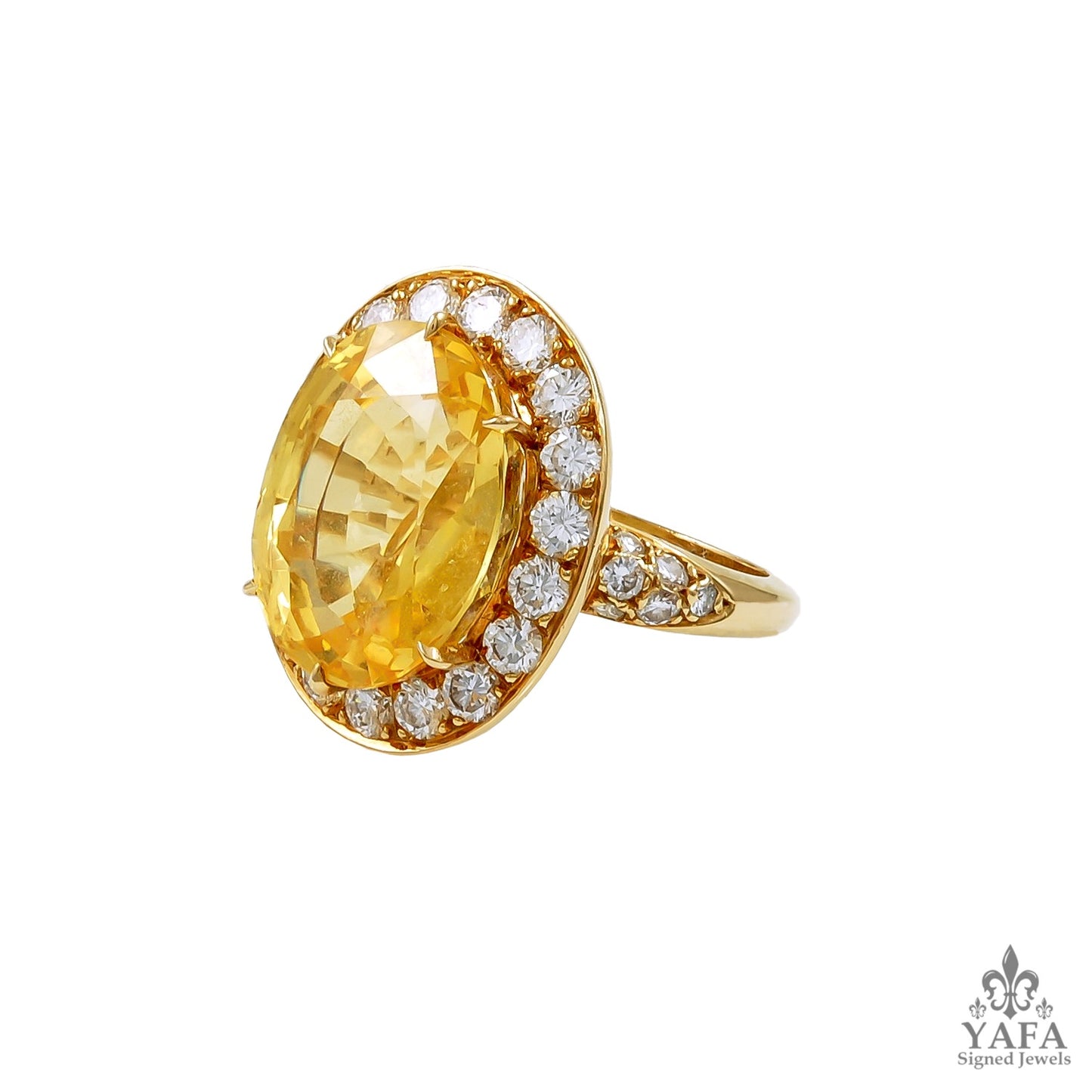 VAN CLEEF & ARPELS Diamond & Yellow Sapphire Necklace Suite