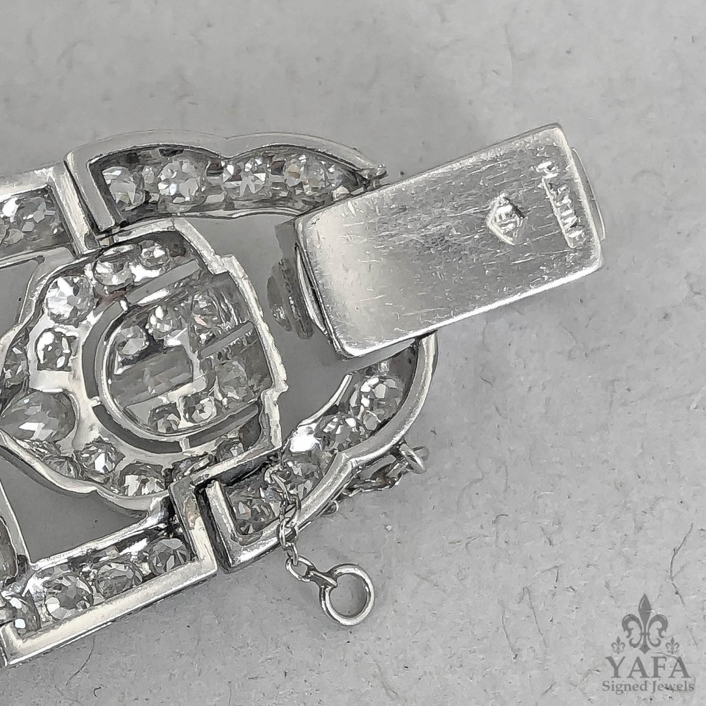Platinum Diamond Buckle Bracelet