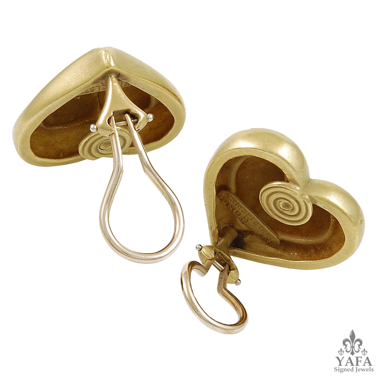 KIESELSTEIN Cord Heart Shaped Earrings