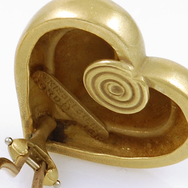 KIESELSTEIN Cord Heart Shaped Earrings