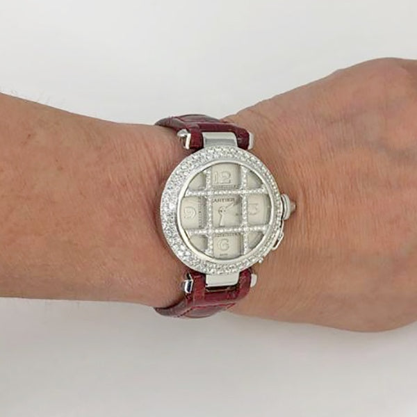 CARTIER Pasha® Grille 32mm Diamond Watch