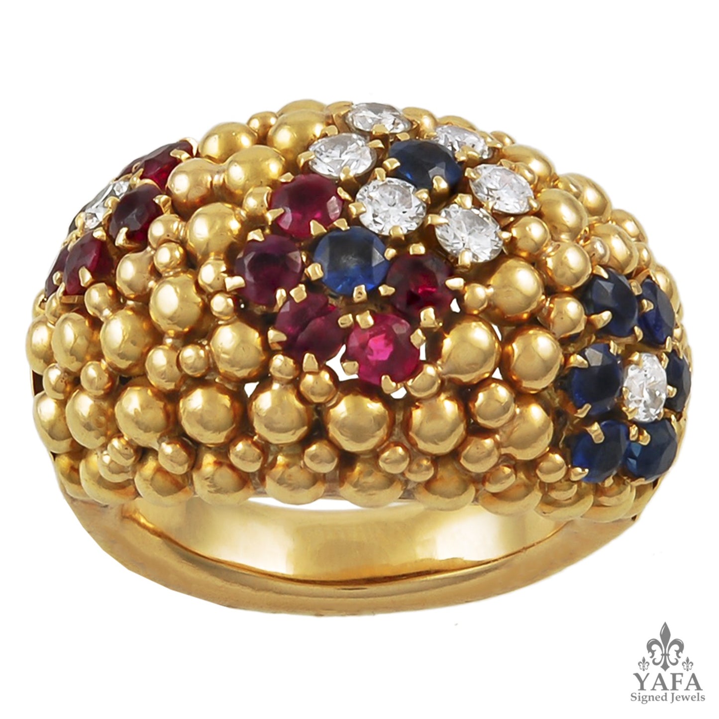 VAN CLEEF & ARPELS Bagatelle Bombe Ring Earring Suite