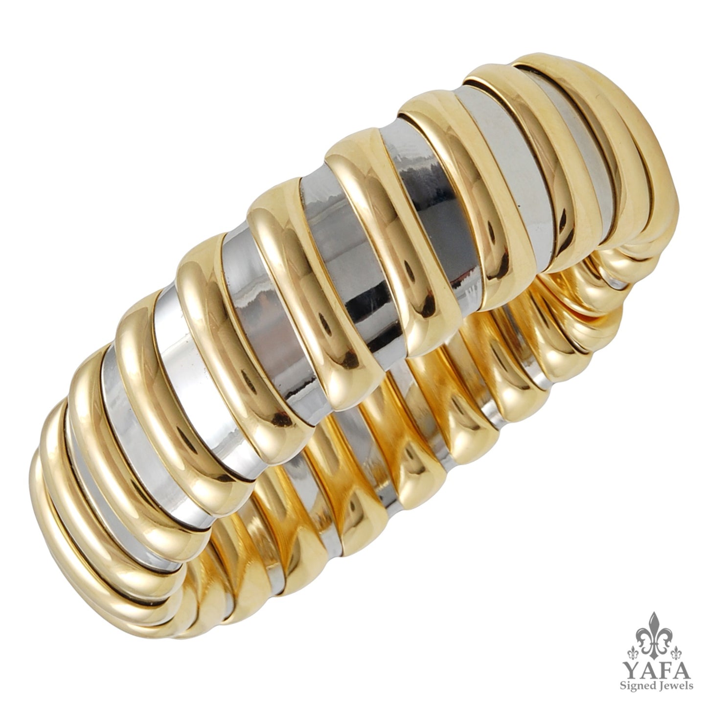 BULGARI Two Tone Necklace and Bracelet
