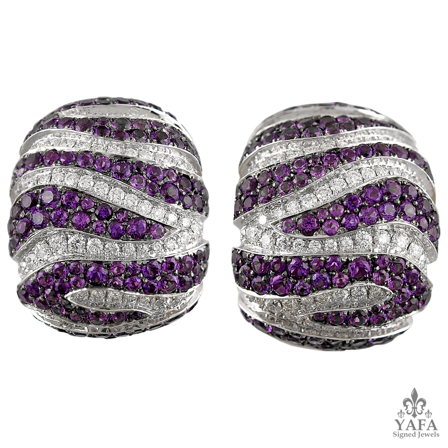 DE GRISOGONO Diamond, Amethyst Earrings