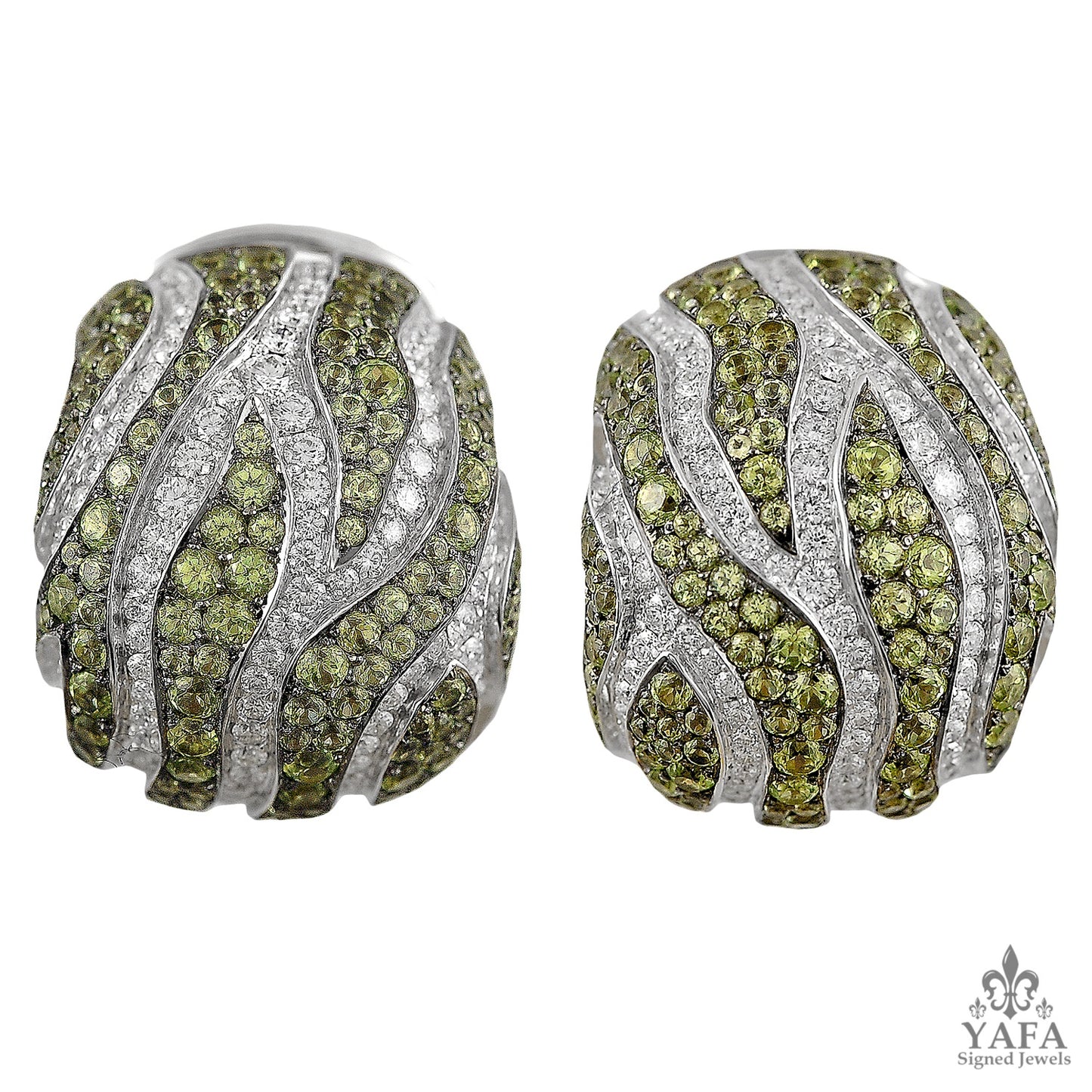 DE GRISOGONO Peridot, Diamond Earrings