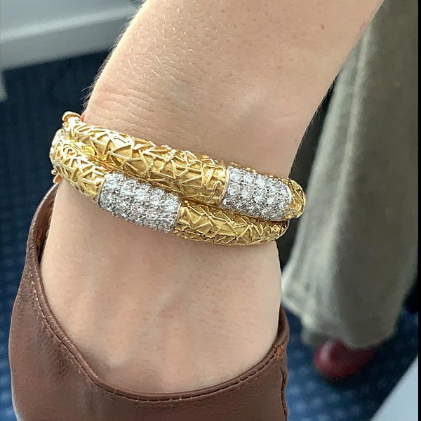 VAN CLEEF & ARPELS Diamond Double Row Bracelet
