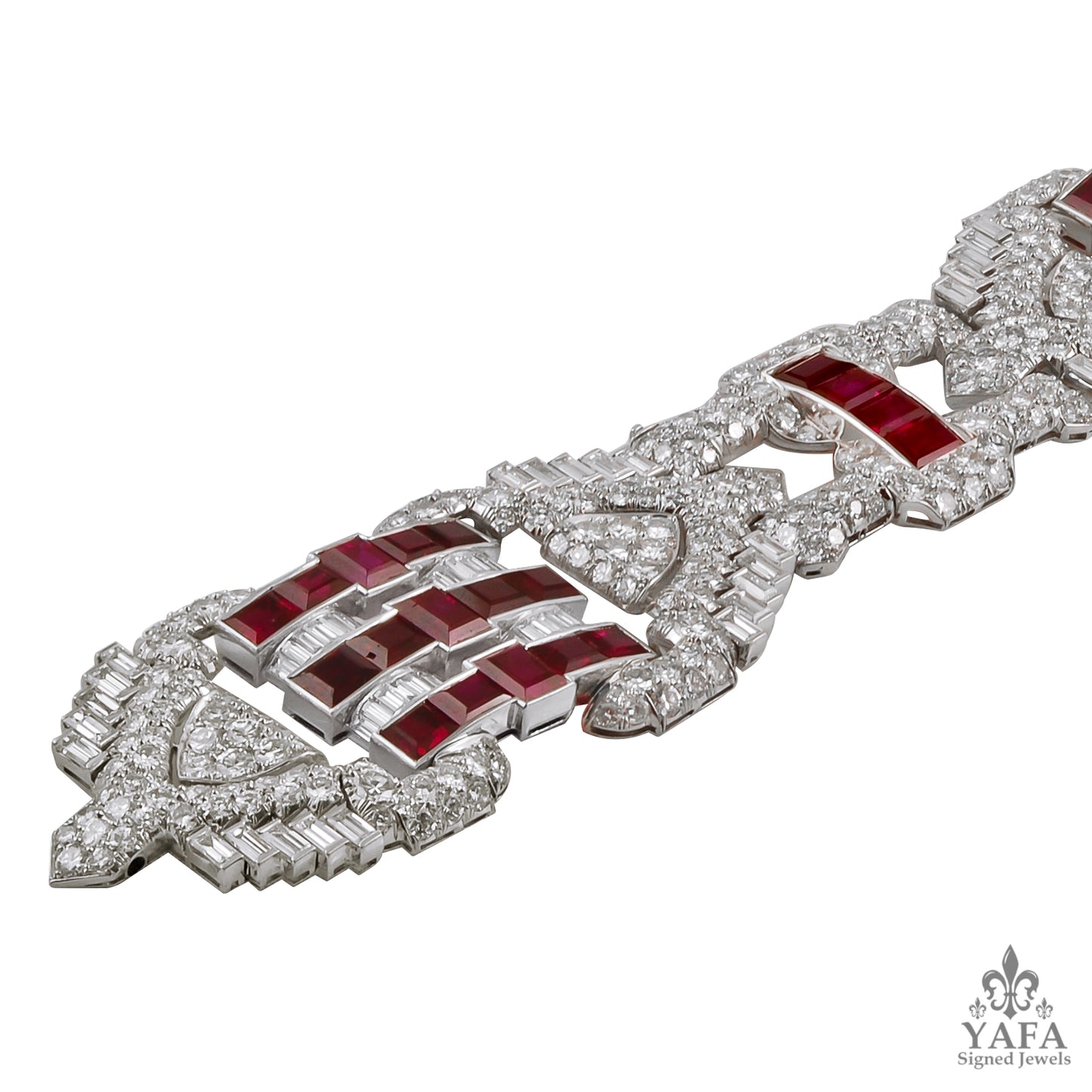 Art Deco Ruby,Diamond Bracelet