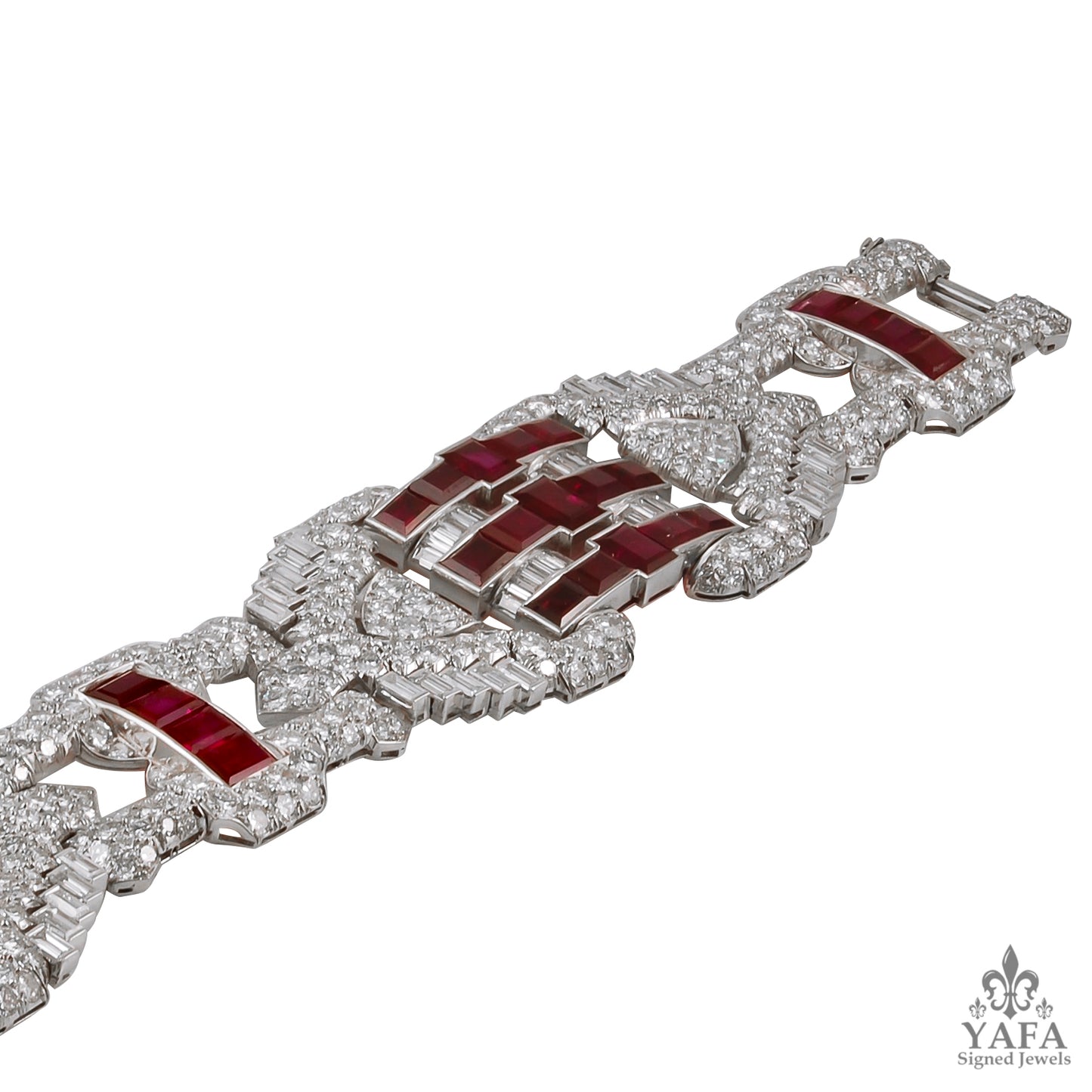 Art Deco Ruby,Diamond Bracelet