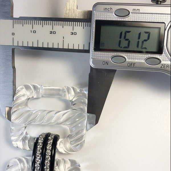 SEAMAN SCHEPPS Crystal Onyx Diamond Link Bracelet
