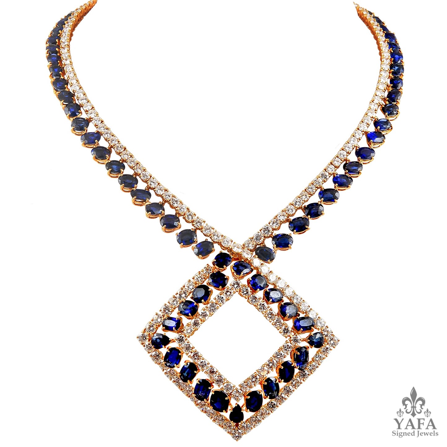 M.GERARD Diamond & Sapphire Necklace
