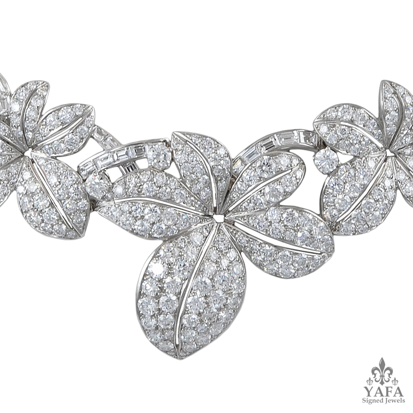 STERLE' Diamond Leaf Necklace