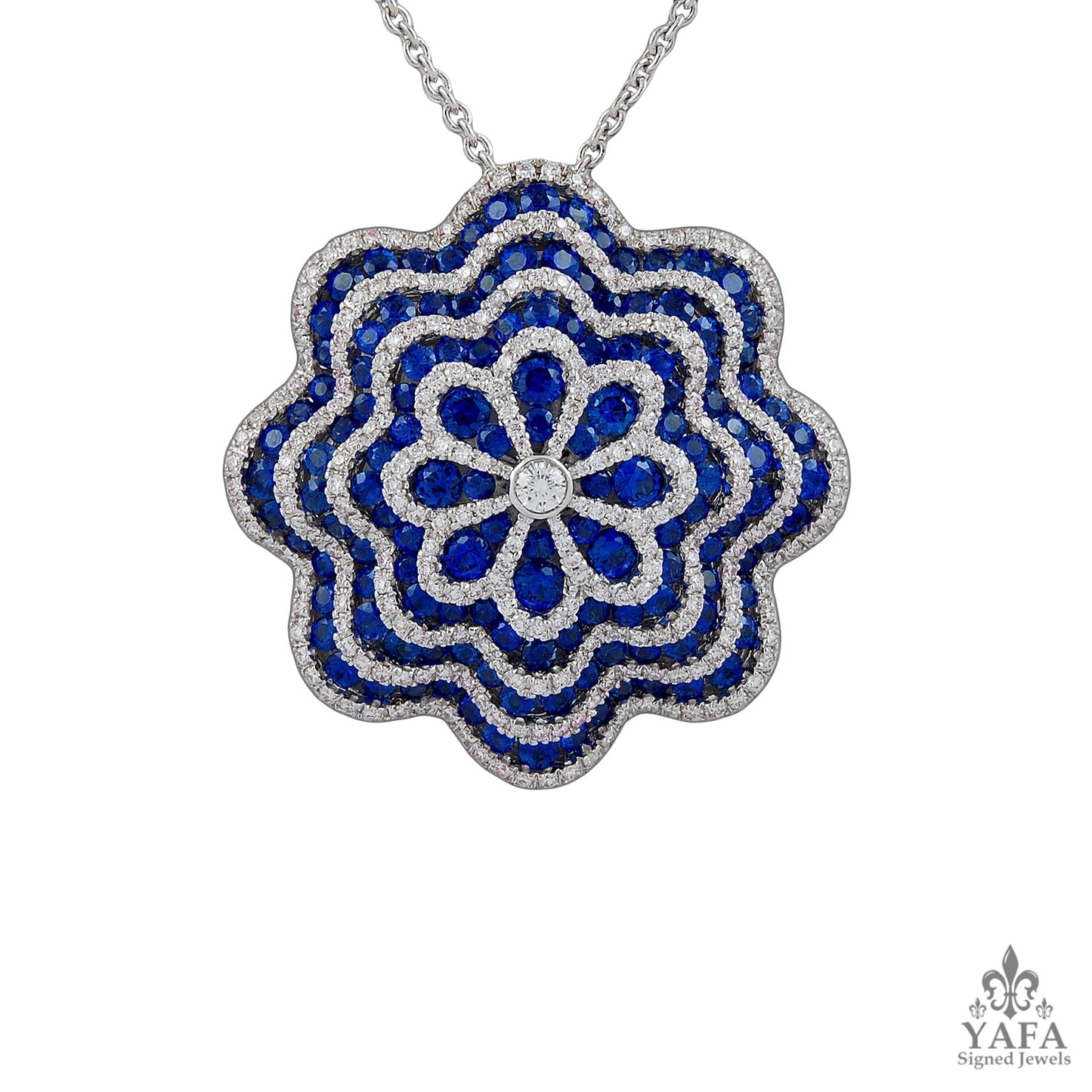 SALAVETTI Diamond & Sapphire Necklace