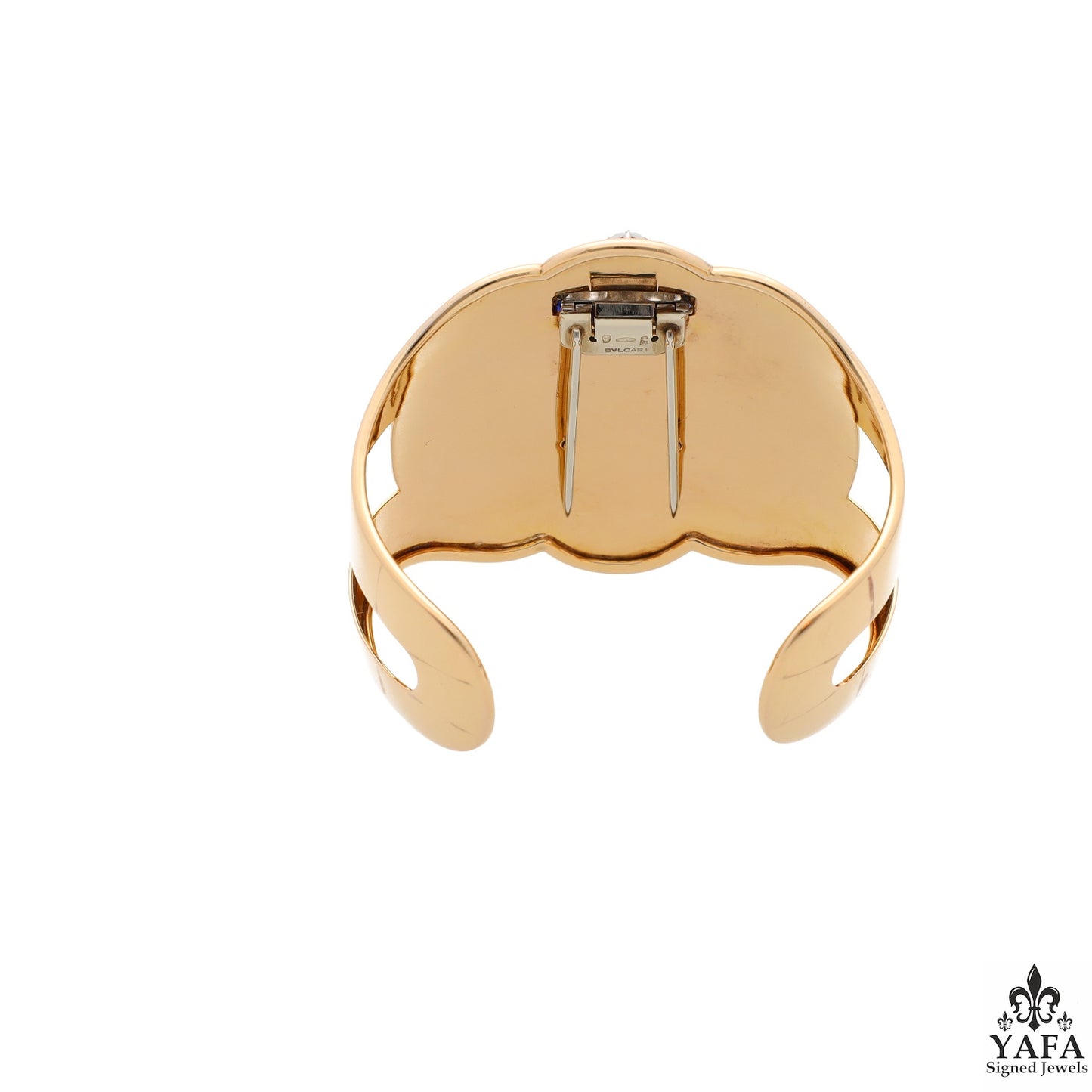 Bulgari Rome Vintage Art Deco Giardinetto Pin Gold Bangle