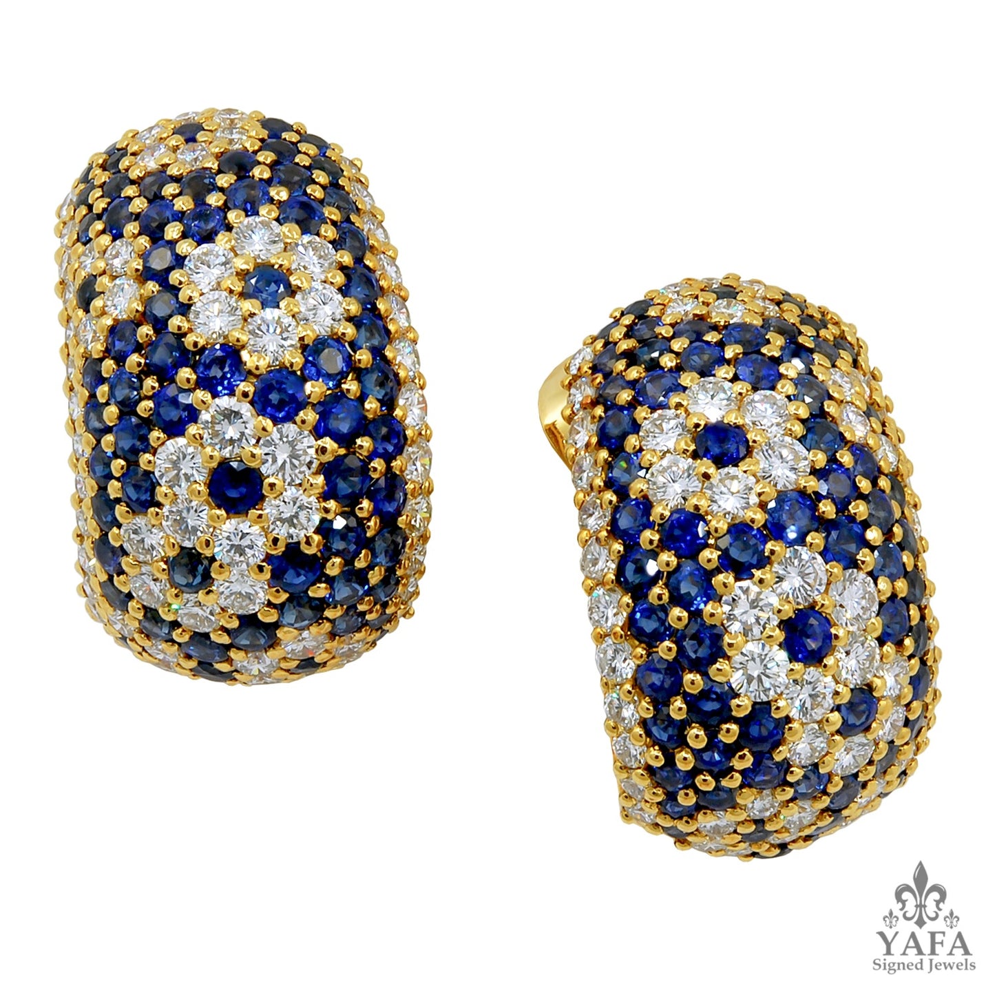 VAN CLEEF & ARPELS Diamond, Sapphire Earrings