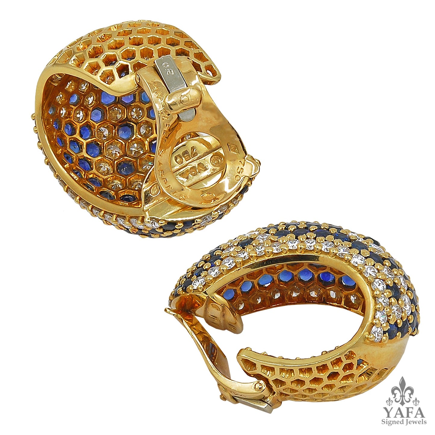 VAN CLEEF & ARPELS Diamond, Sapphire Earrings