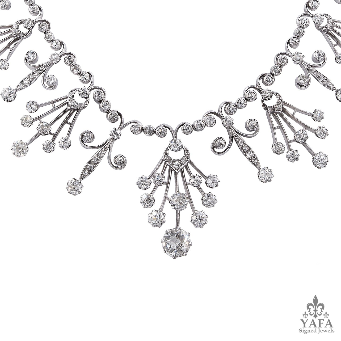 Victorian Old Mine Diamond Necklace
