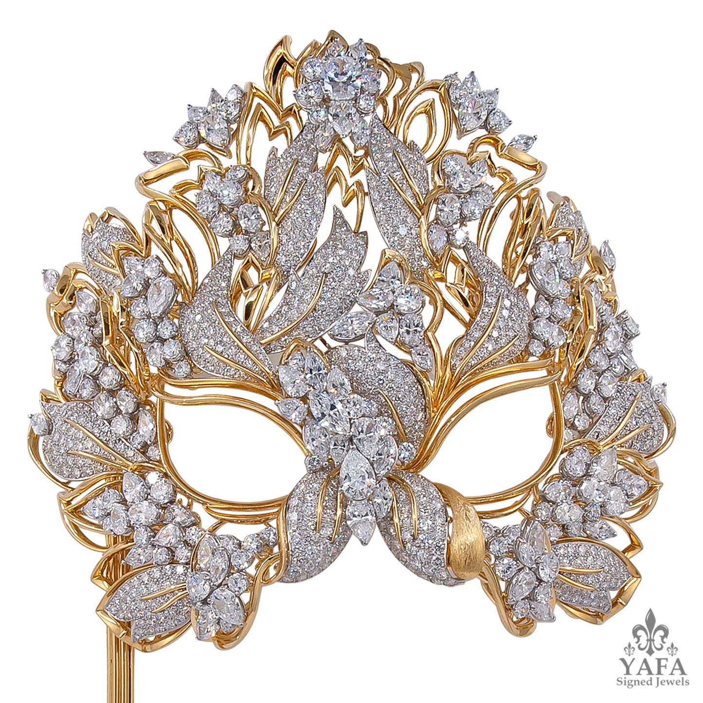 HENRY DUNAY Diamond, Simulated Diamond Lachrymosa Mask