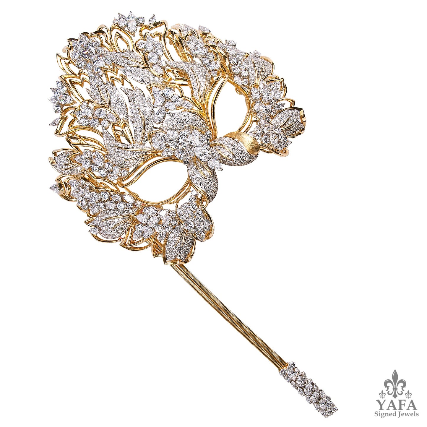 HENRY DUNAY Diamond, Simulated Diamond Lachrymosa Mask