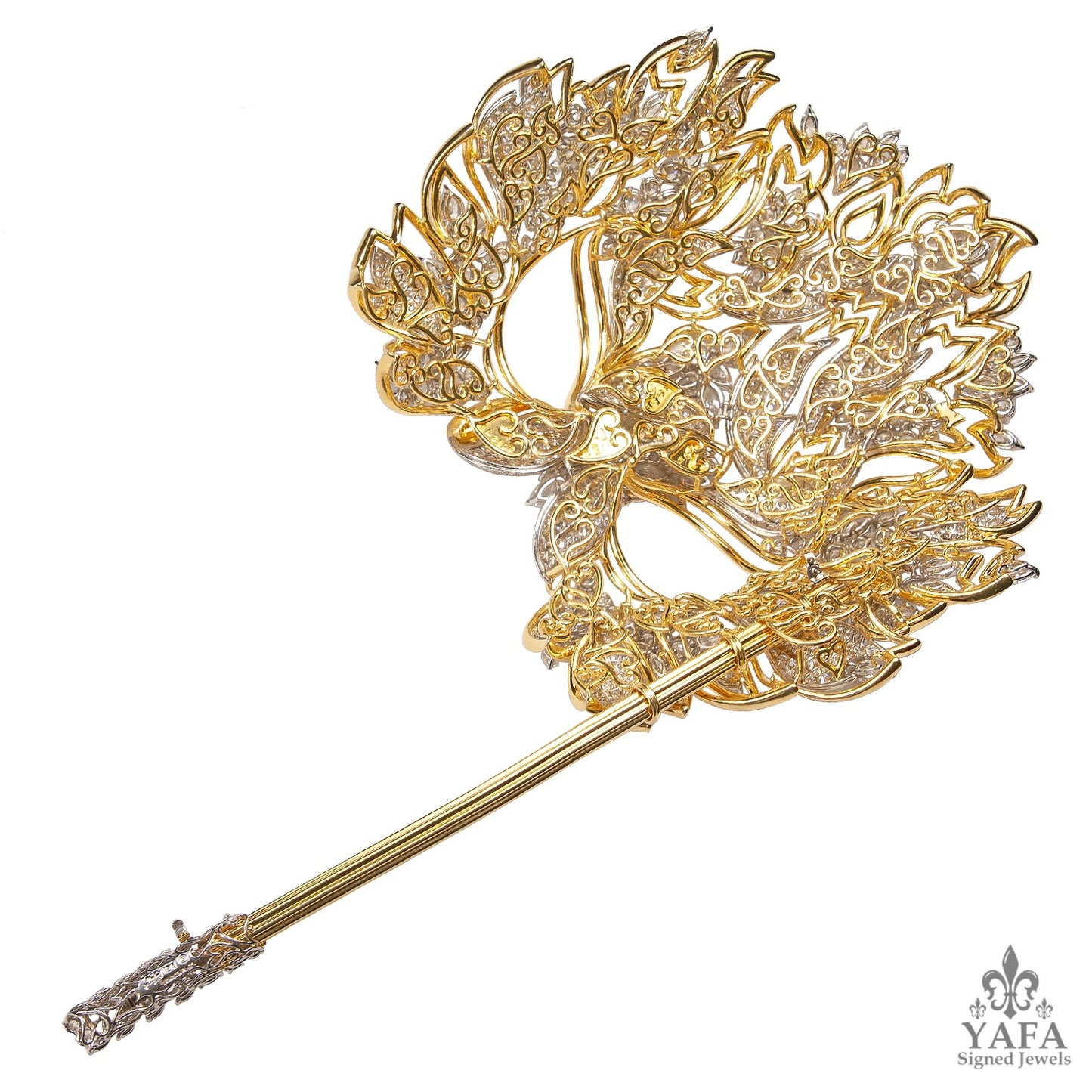 HENRY DUNAY Diamond, Simulated Diamond Lachrymosa Mask